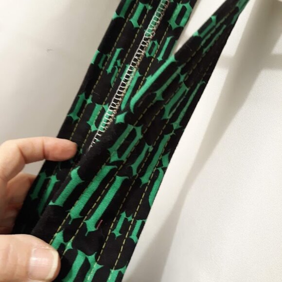 New ROCK N ROLL Round Shoulder Purse Shoulder Bag Black Bright Green Punk Rave - Picture 5 of 8